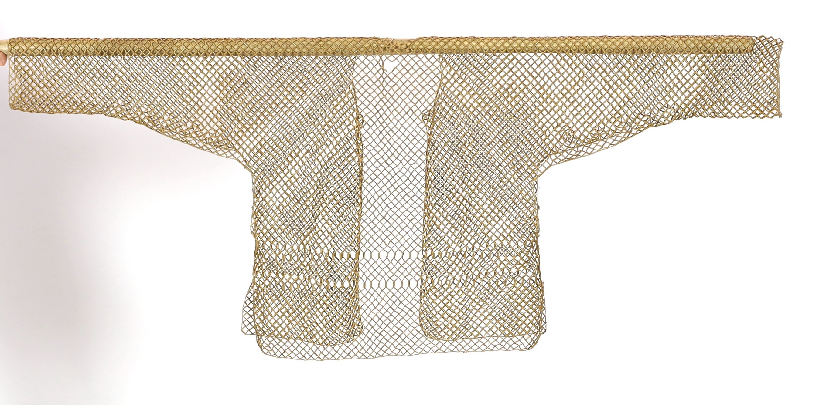 A Chinese bamboo under vest, late Qing dynasty
